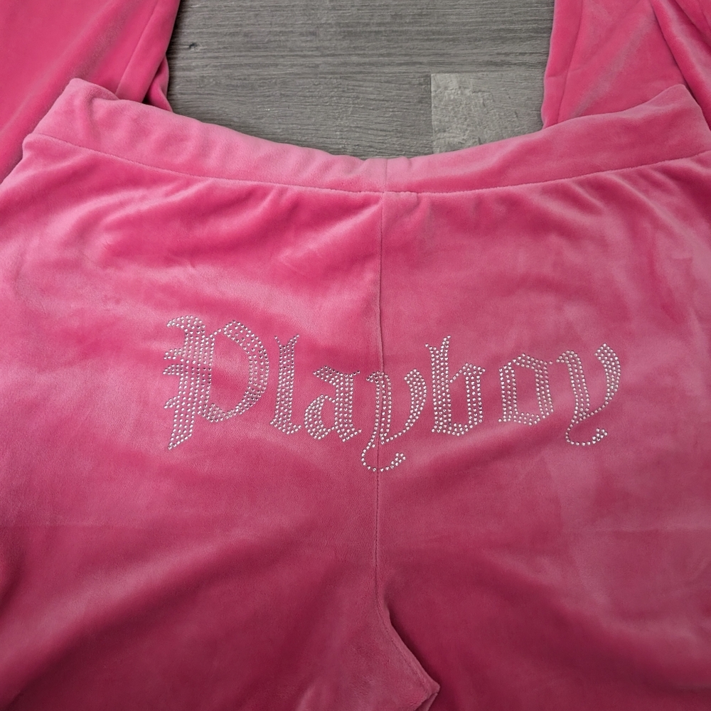 PlayBoy Velour Women's Flare SweatPants XL